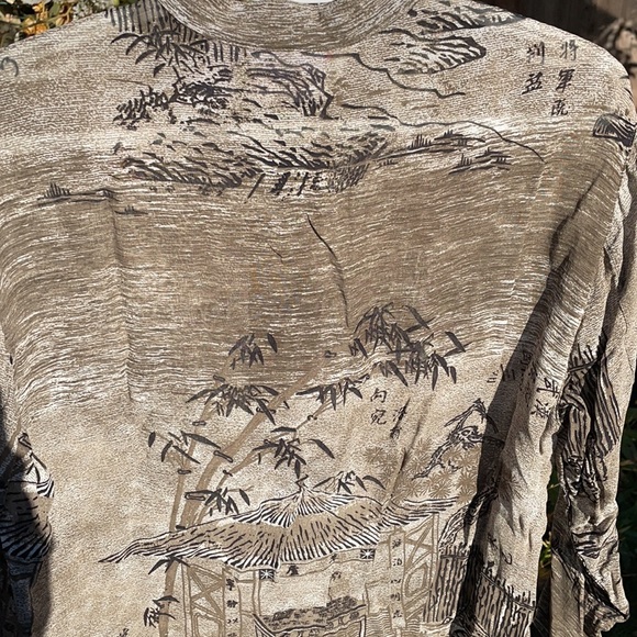 Chico’s transparent women’s long sleeve button down blouse size 1 - Picture 6 of 8